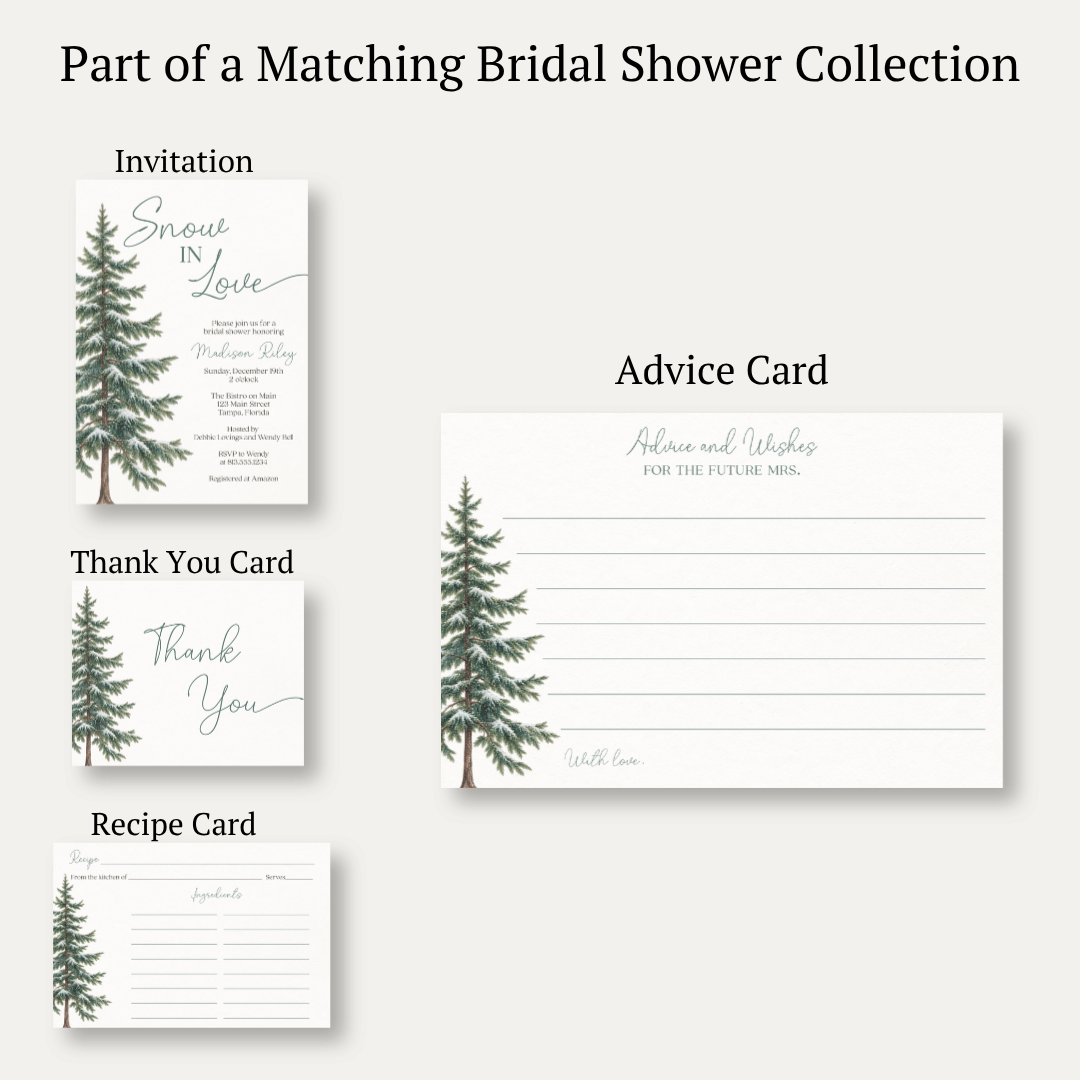 Snow in Love (Trees) Advice Cards