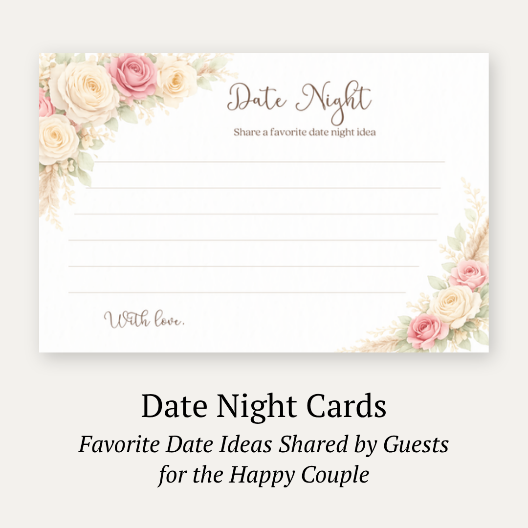 Western Bridal Date Night Card