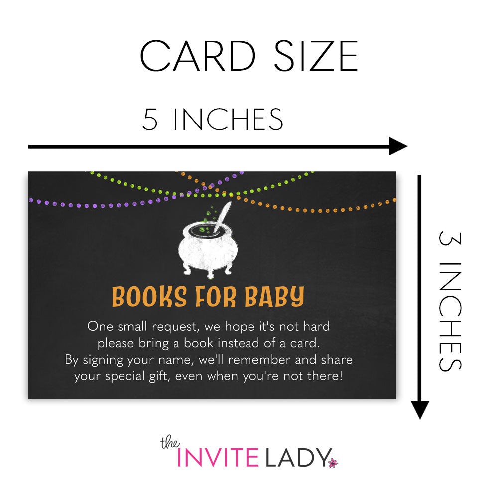 A Baby is Brewing Bring a Book Insert - Halloween Baby Shower