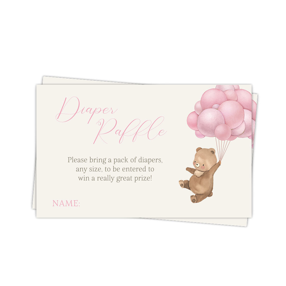 Bearly Wait Diaper Raffle Ticket