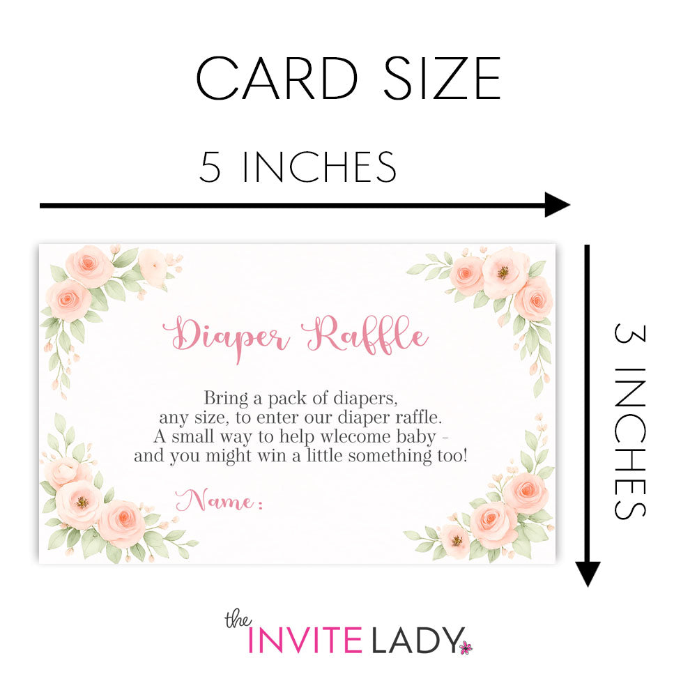 Bunny Diaper Raffle Cards