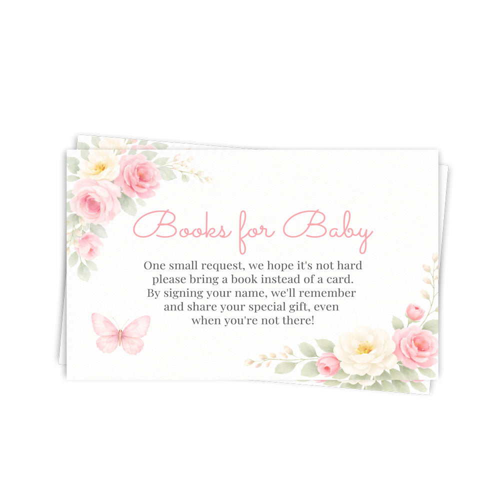 Butterfly Bring a Book Card