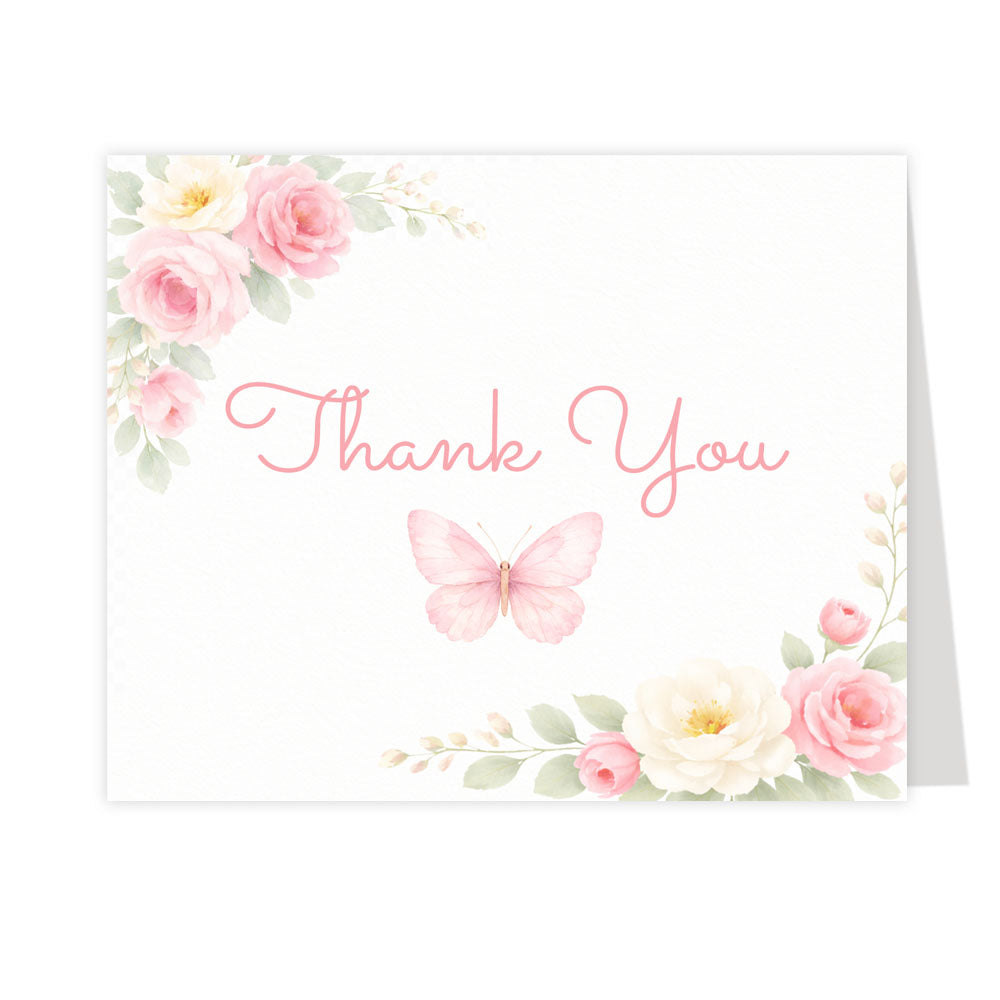 Butterfly Baby Thank You Cards