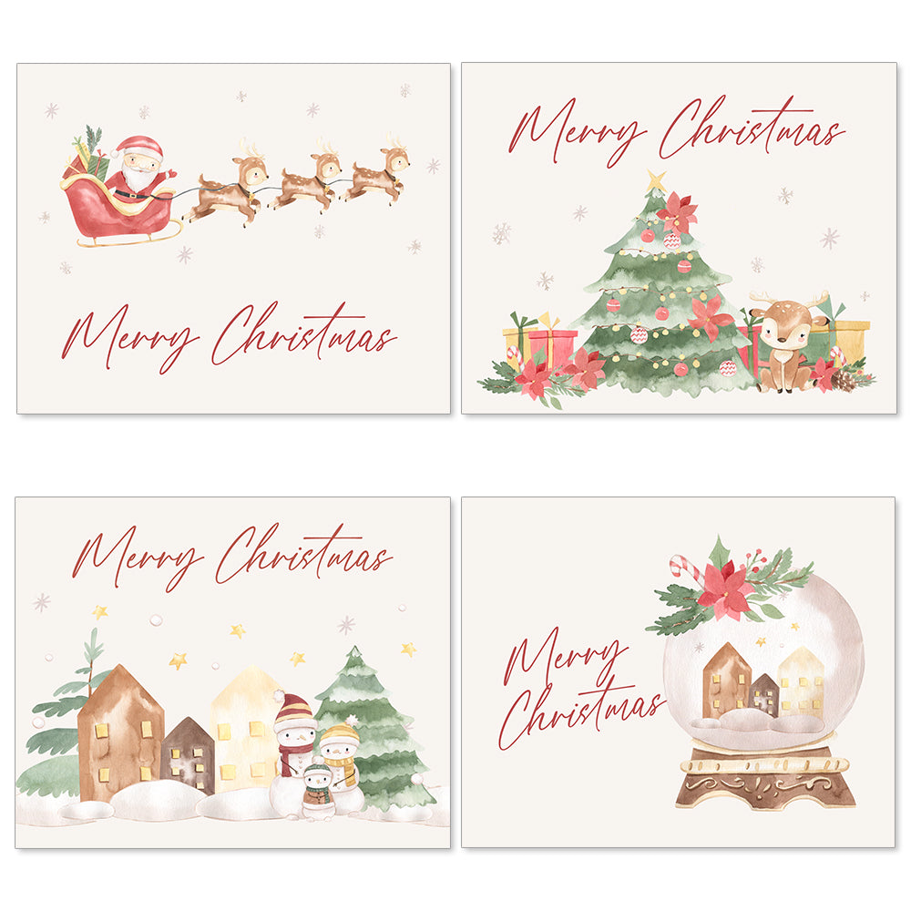 Watercolor Christmas Cards