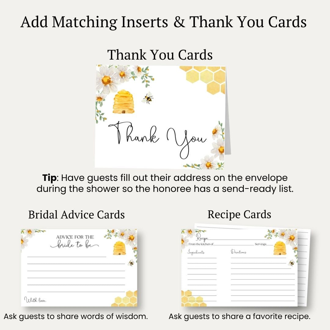 Bride to Bee Bridal Shower Invitation