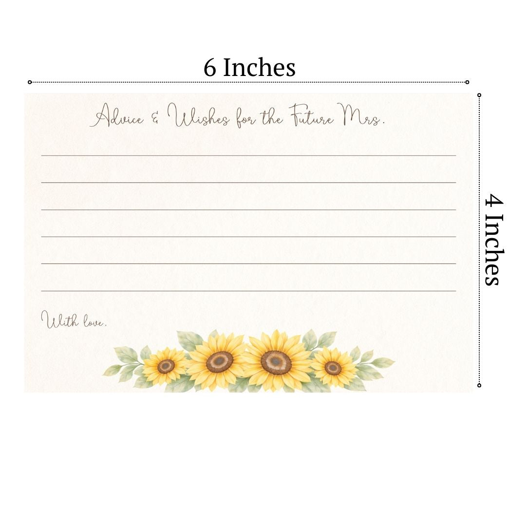 Sunflower Advice Cards