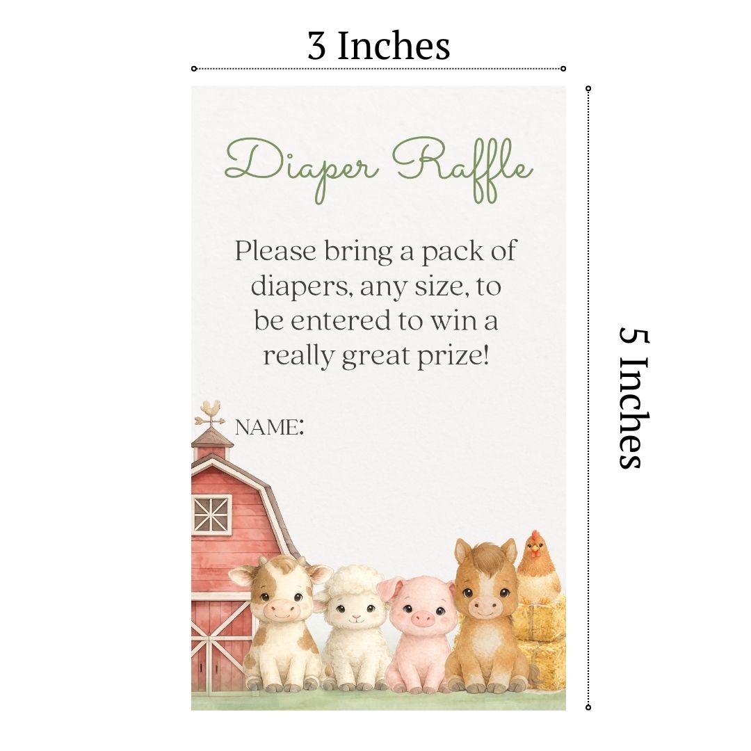 Barnyard Baby Diaper Insert Tickets