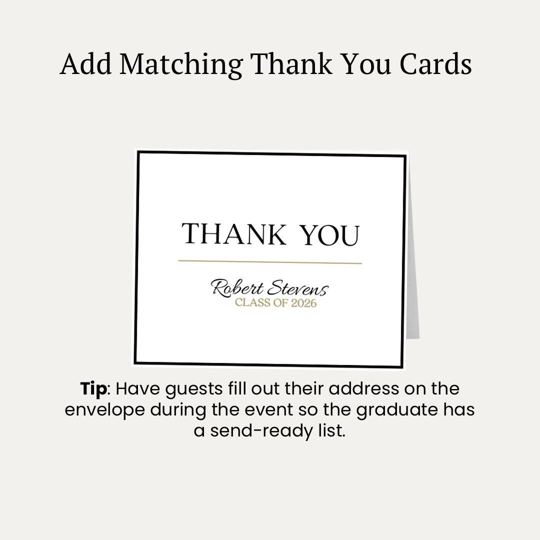 Balloon Graduation Invitation