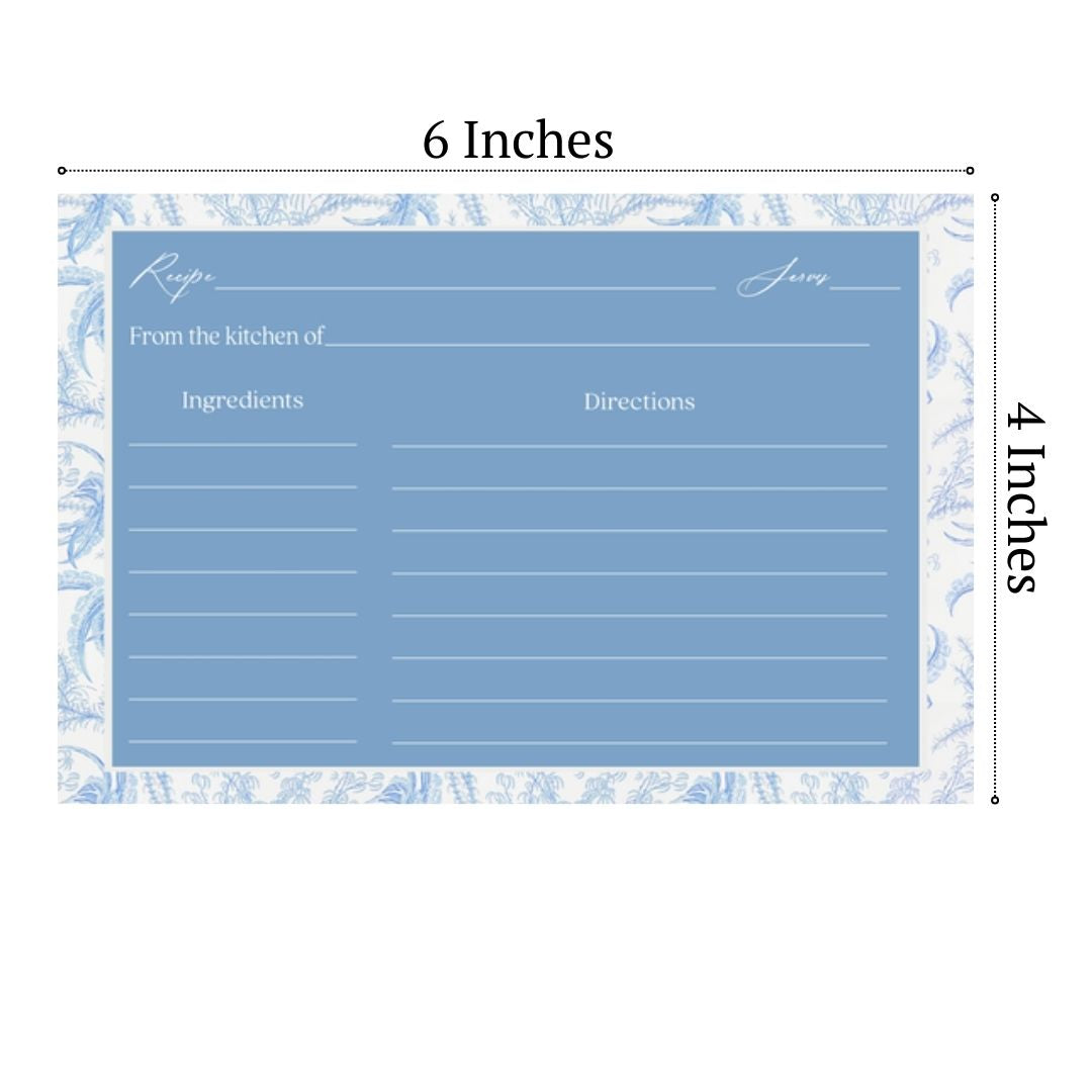 Something Blue Recipe Card