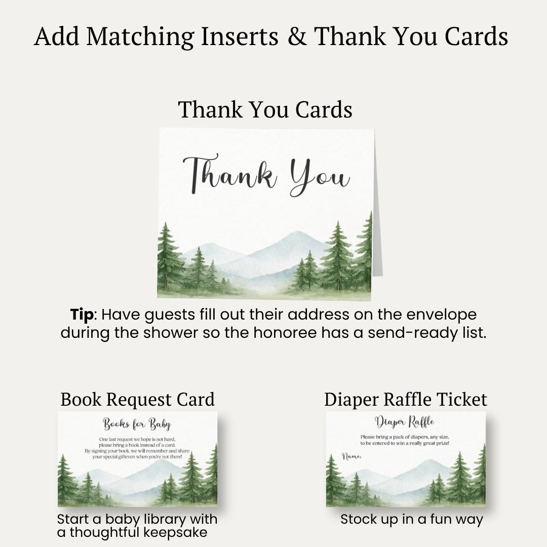 The Adventure Begins Baby Shower Invitation