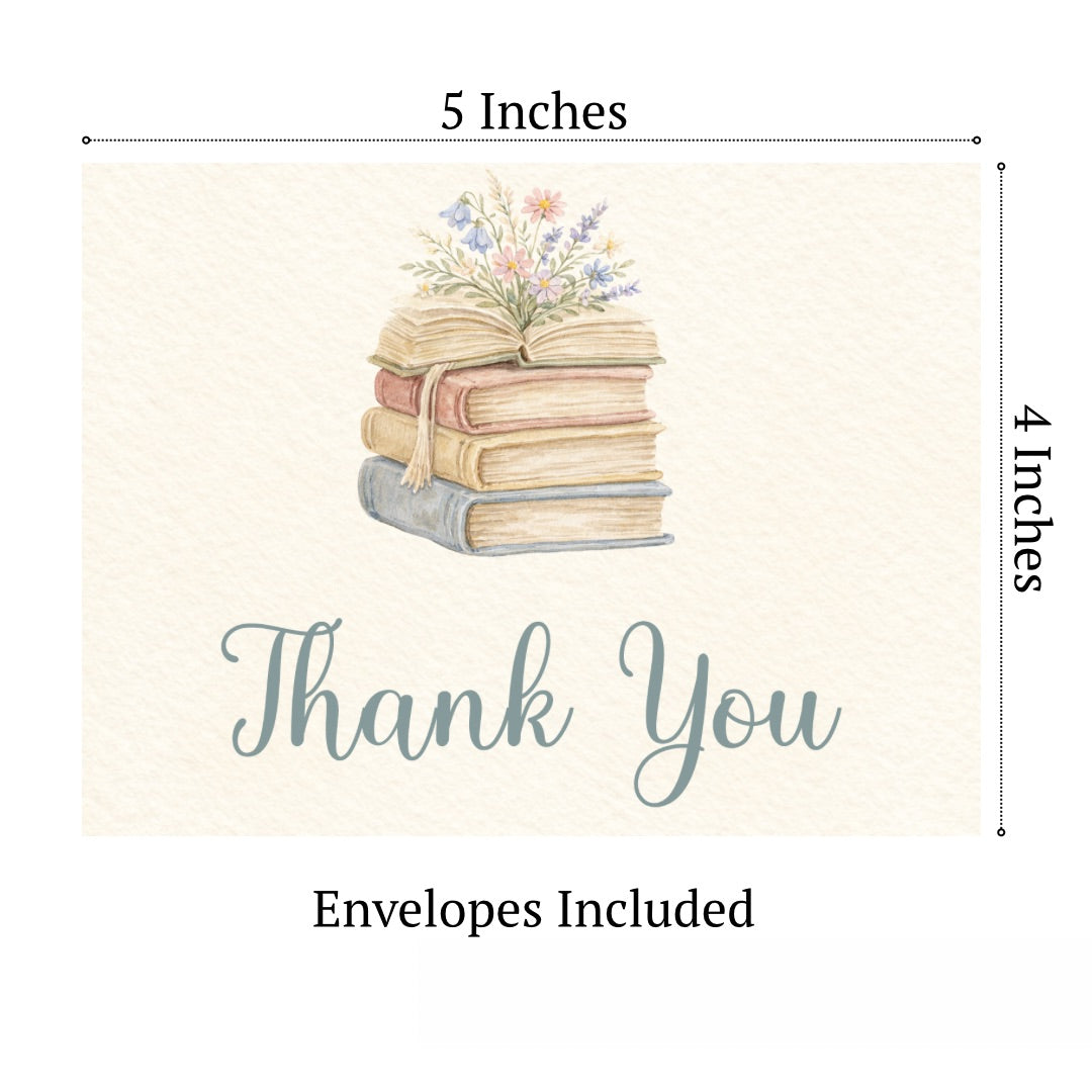 A New Chapter Baby Shower Thank You Card