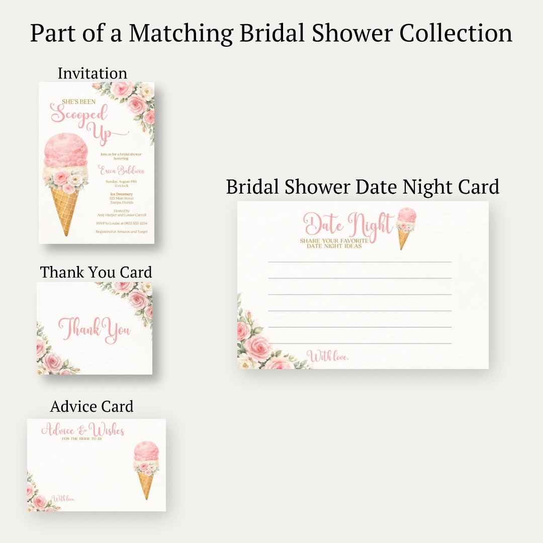 She's Been Scooped Up Date Night Card
