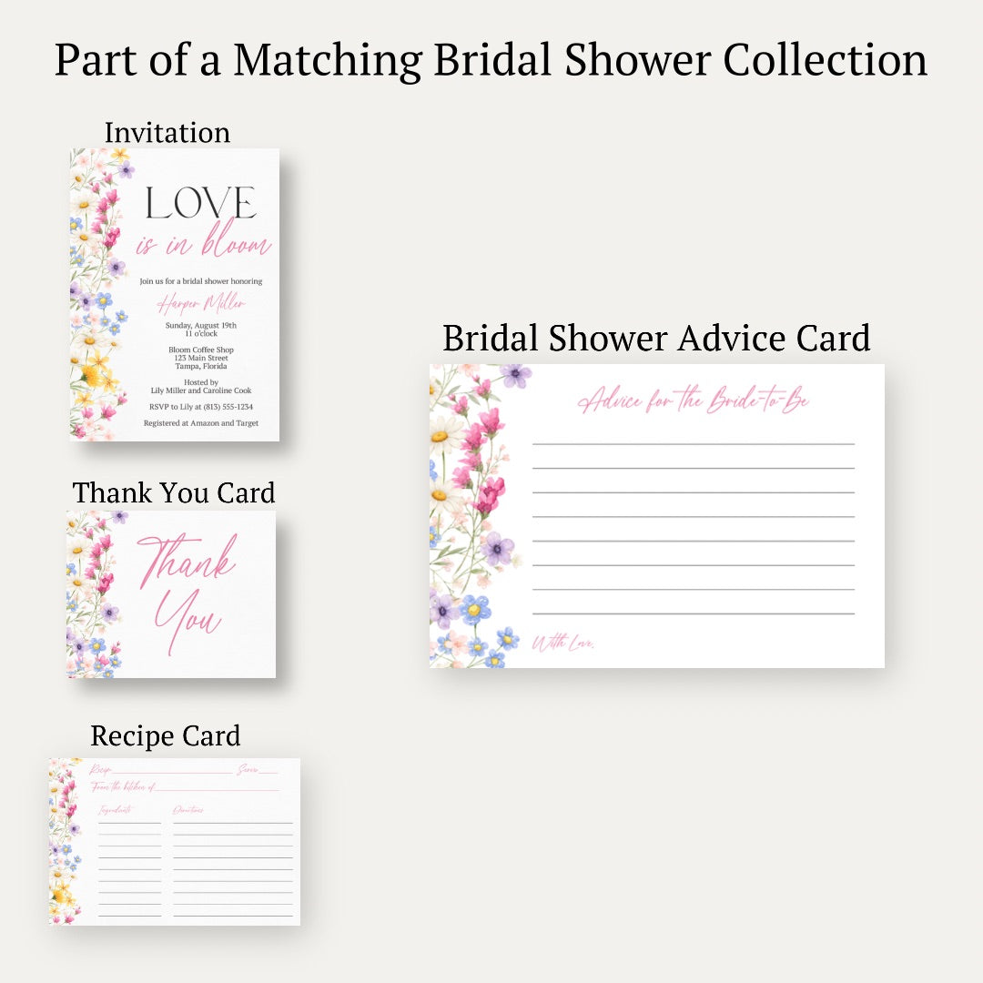 Love is in Bloom Advice Card