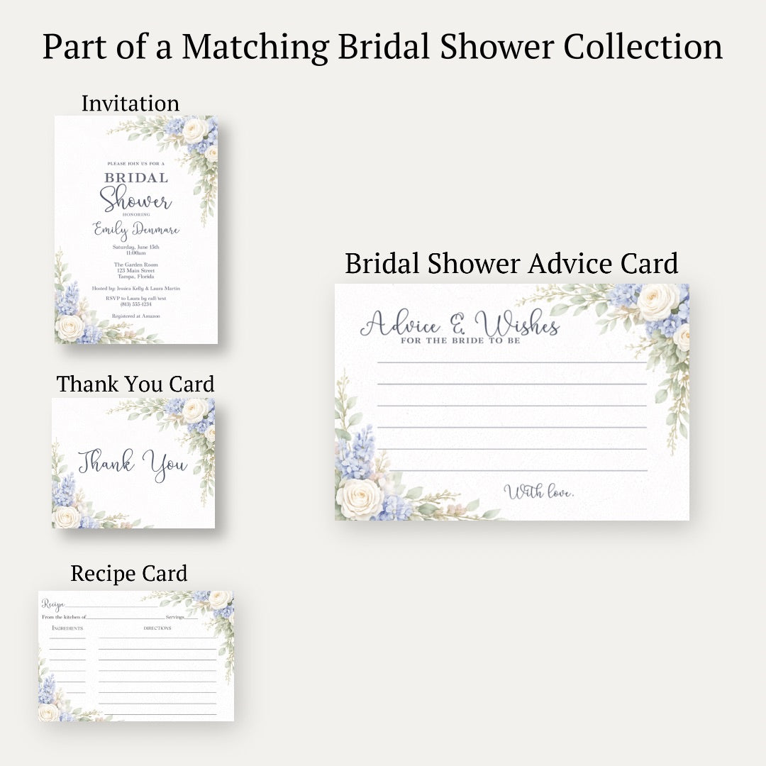 Sage & Blue Blooms Advice Card