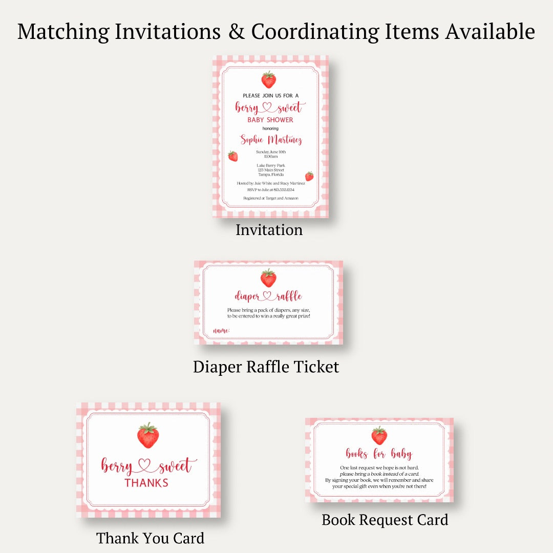 Berry Baby Diaper Raffle Ticket