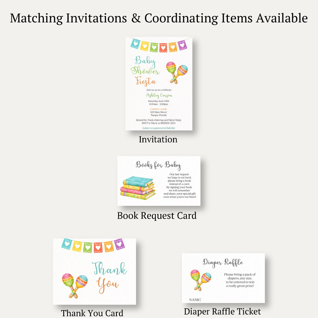 Fiesta Baby Bring a Book Card