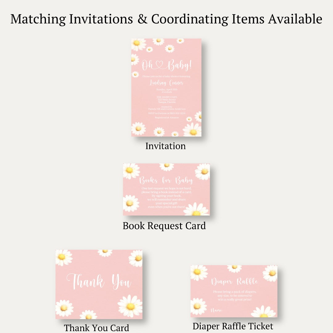 Daisy Baby Bring A Book Card