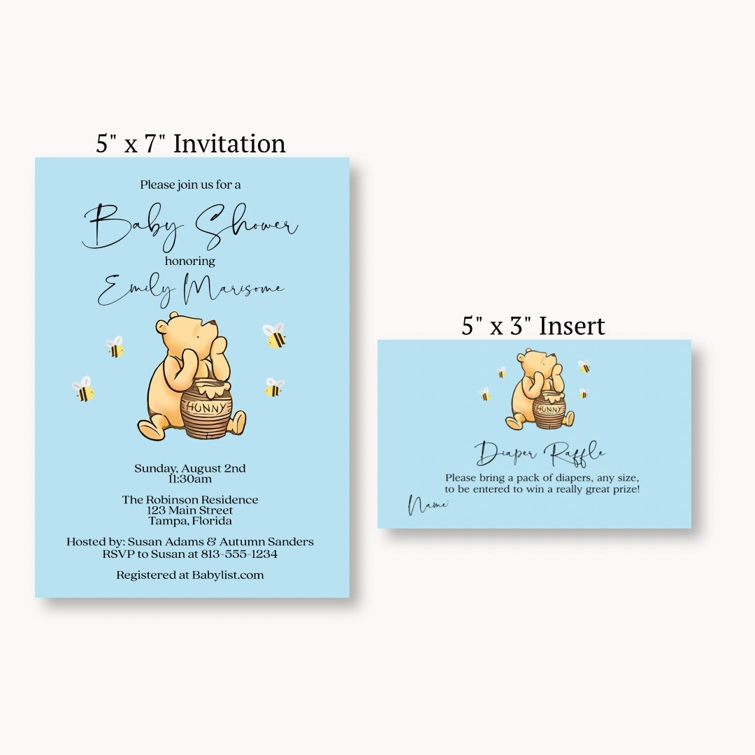 Simply Winnie Blue Diaper Raffle Ticket
