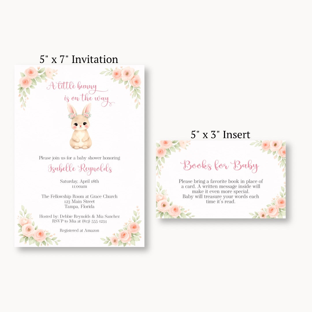 Bunny Baby Bring a Book Card