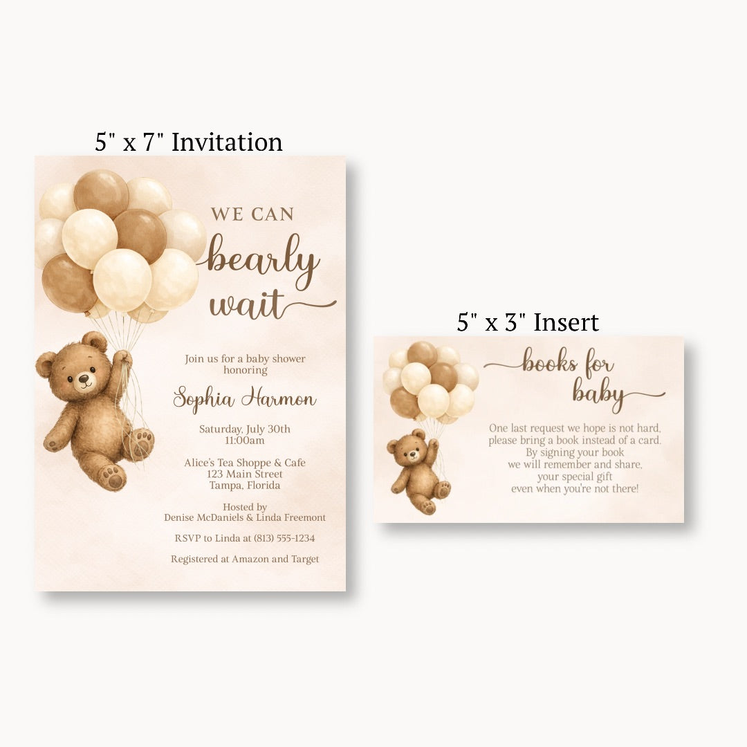 Bearly Wait Brown Bring a Book Card