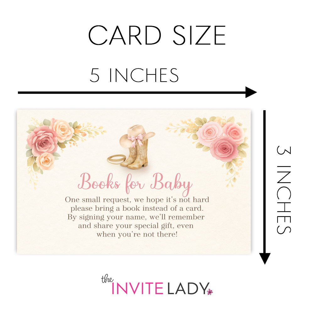 Cowgirl Bring A Book Inserts