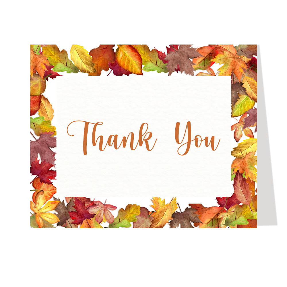 Falling For Autumn Bridal Shower Thank You Card