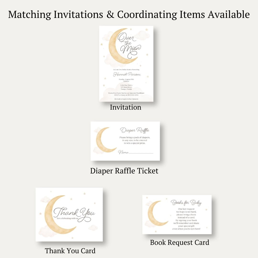 Over the Moon Neutral Diaper Raffle Ticket