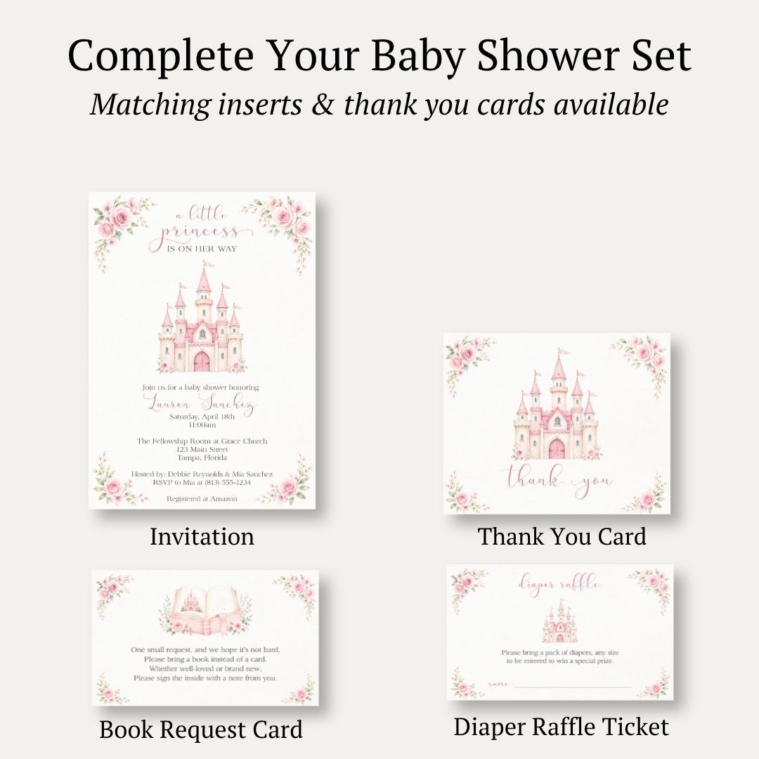 Princess Baby Shower Invitation