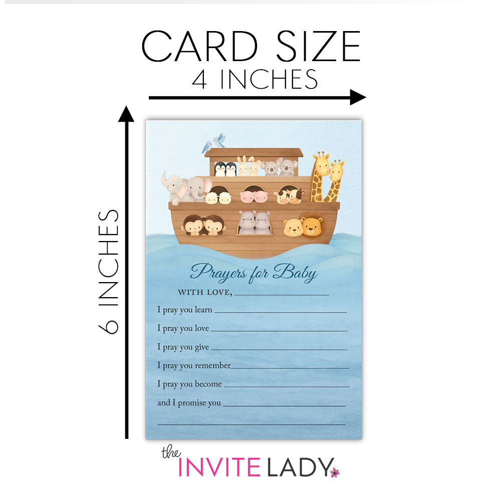 Noah's Ark Blessings and Advice, Prayers Card