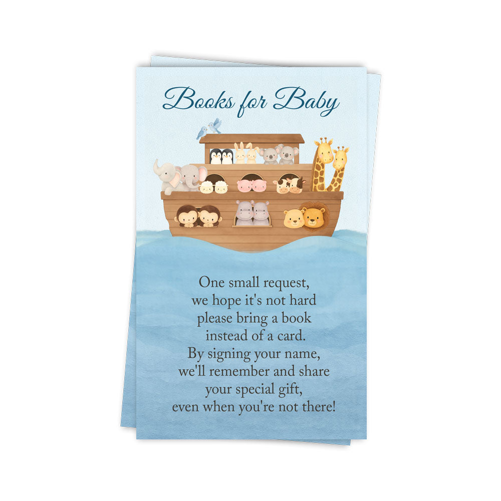 Noah's Ark Bring a Book, Diaper Raffle Insert