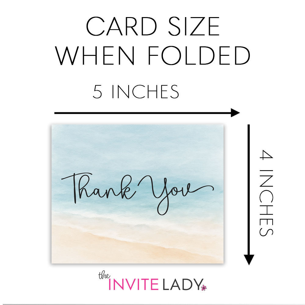 Painted Beach Thank You Card