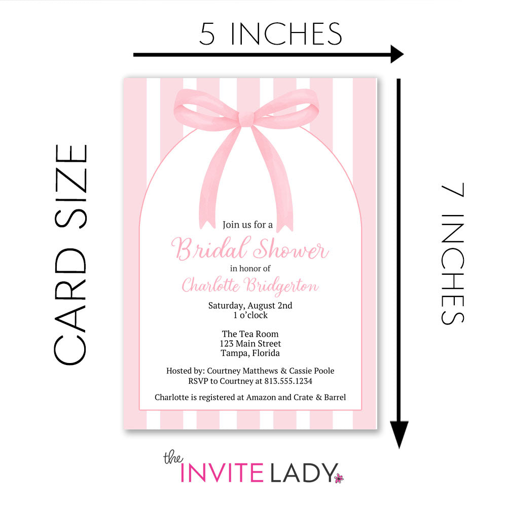 Pretty in Pink Bridal Shower Invitation