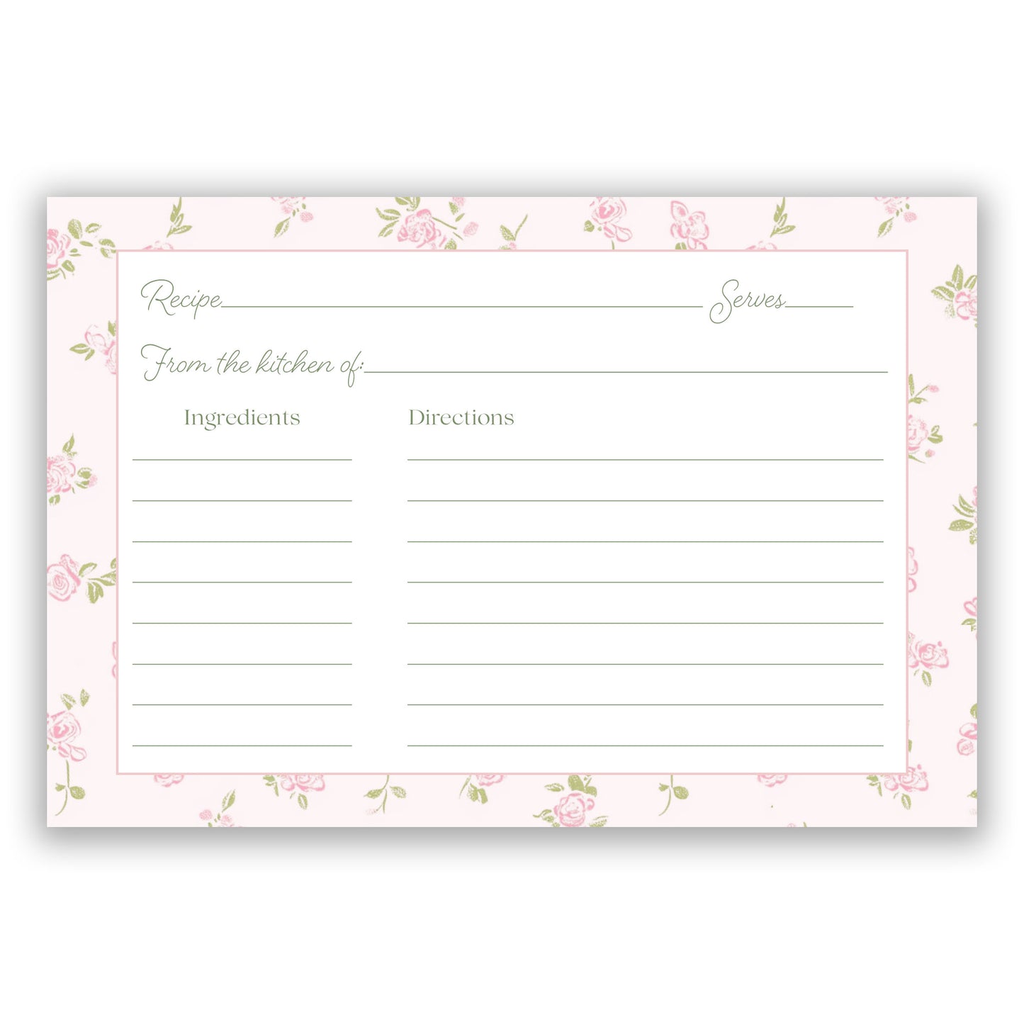 She's Tying the Knot Recipe Card