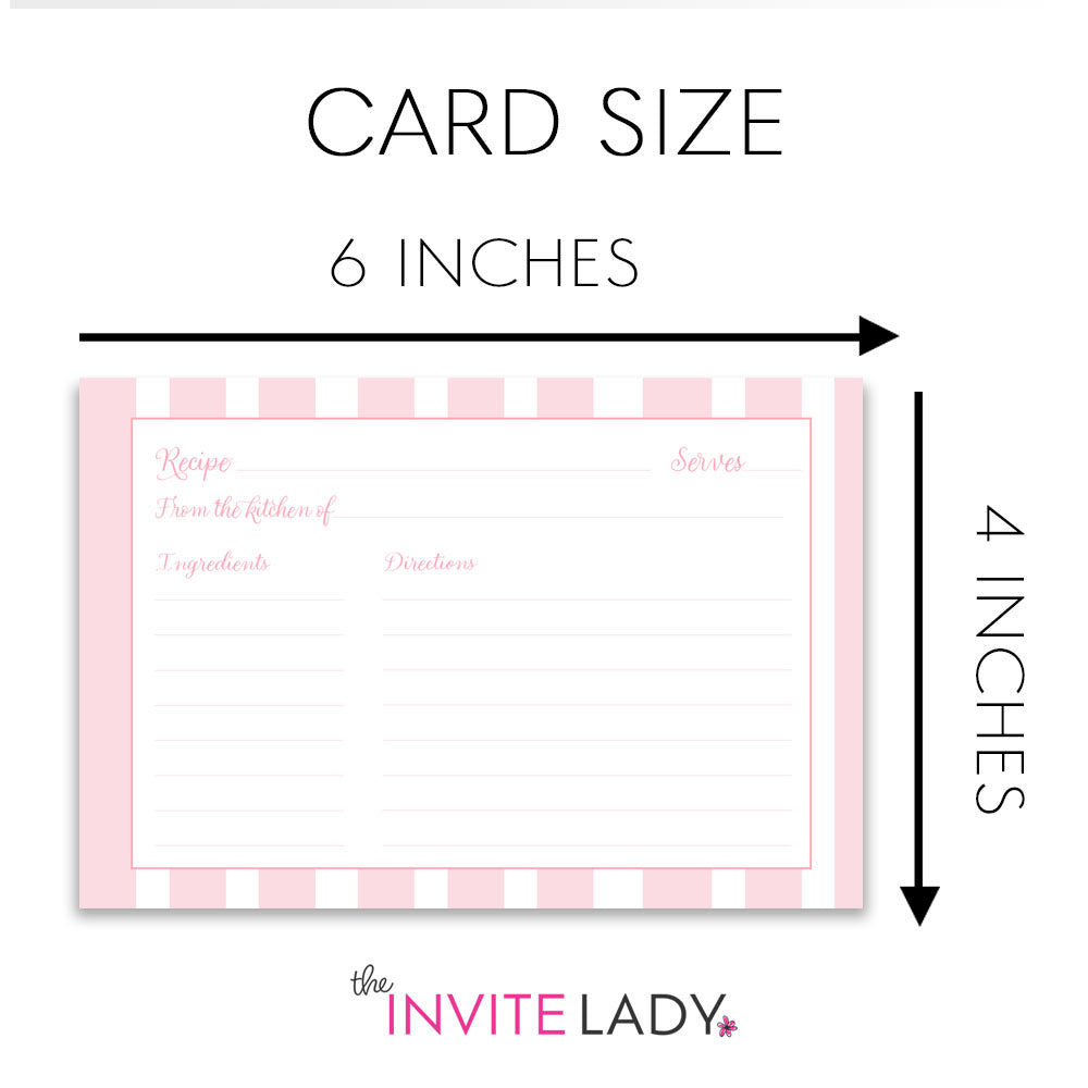 Pretty in Pink Recipe Card