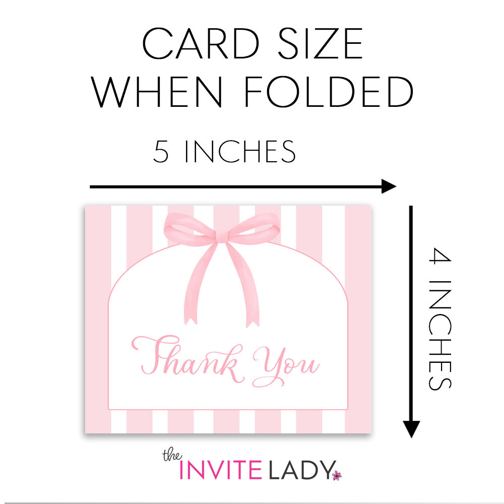 Pretty in Pink Thank You Card