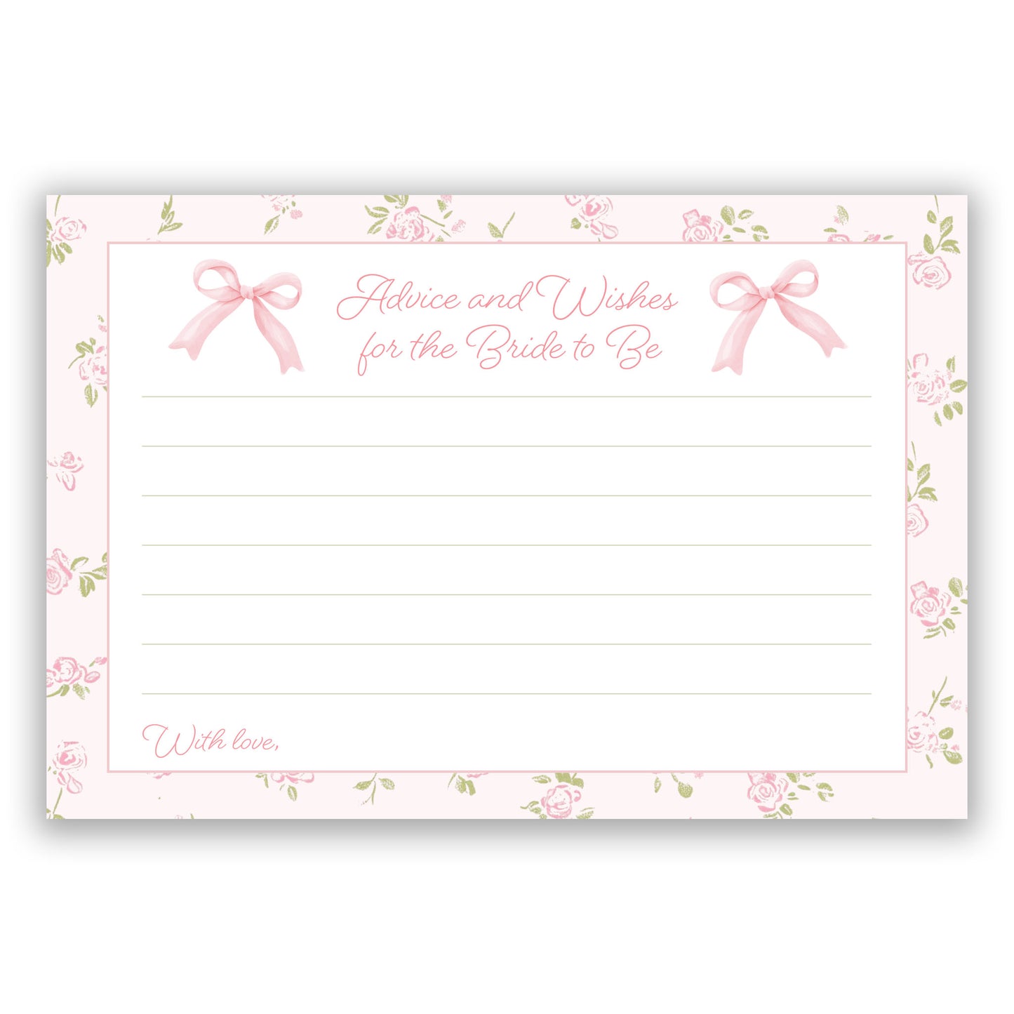 She's Tying the Knot Advice for the Bride Card
