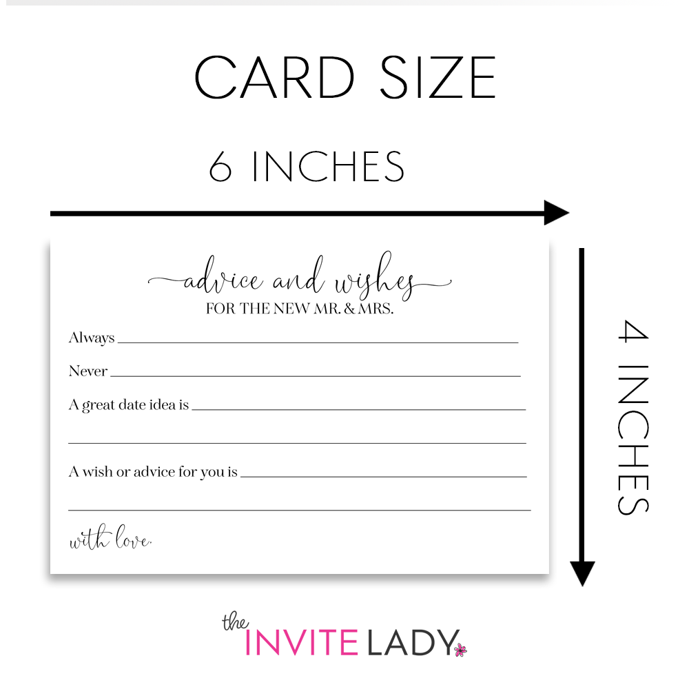 Simply Stated Advice and Wishes for the Bride
