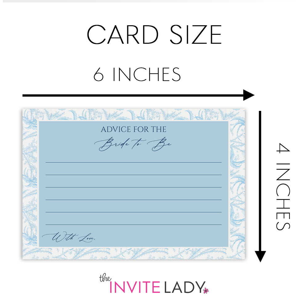 Something Blue Advice for the Bride Card