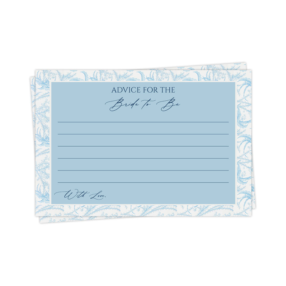 Something Blue Advice for the Bride Card