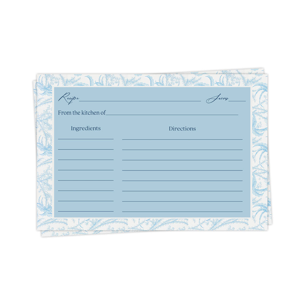 Something Blue Recipe Card