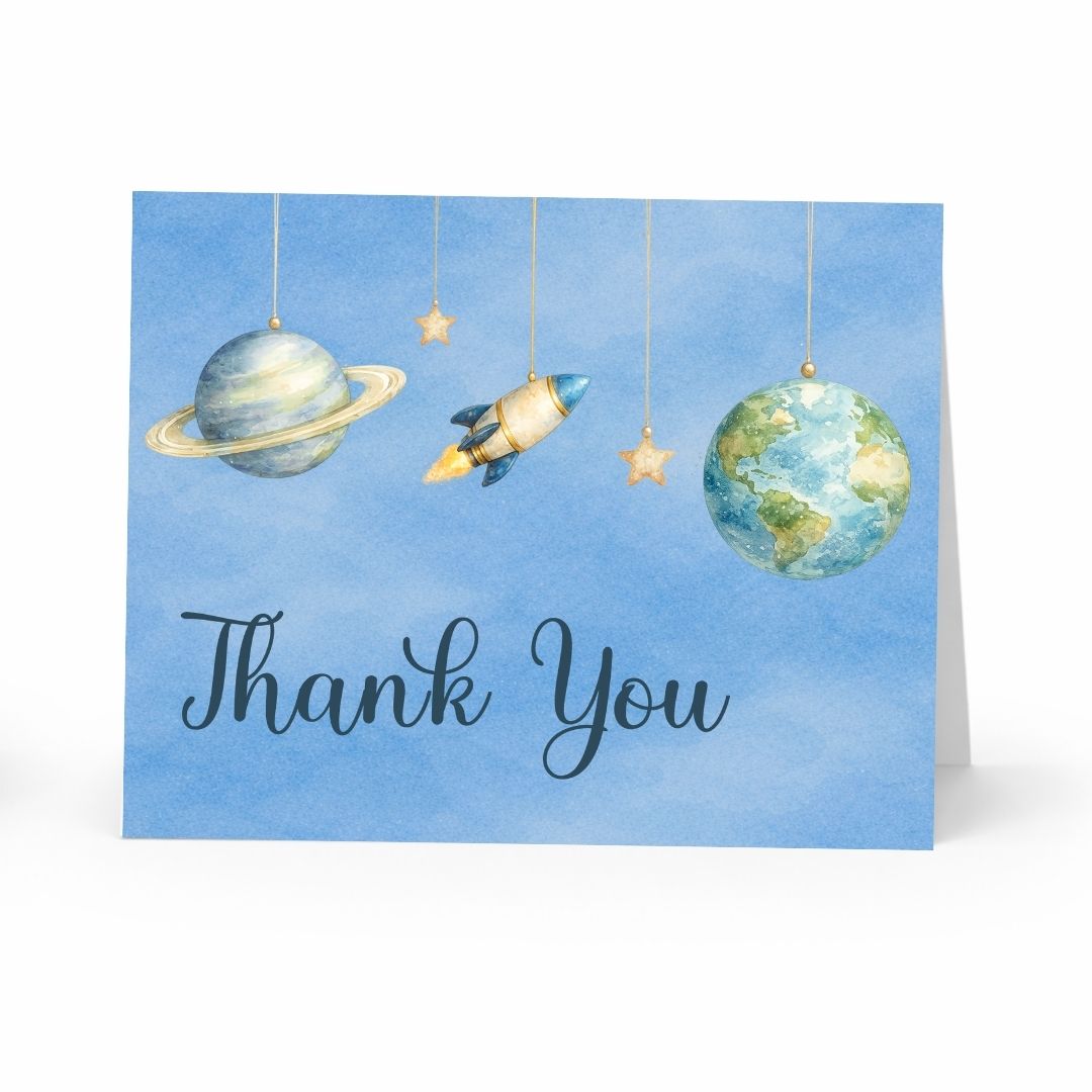 Space Baby, Thank You Card