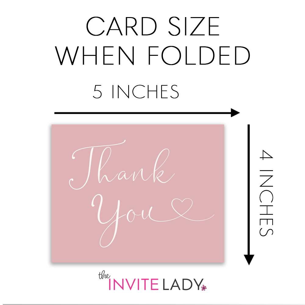 Hello Baby Girl Baby Shower Thank You Card