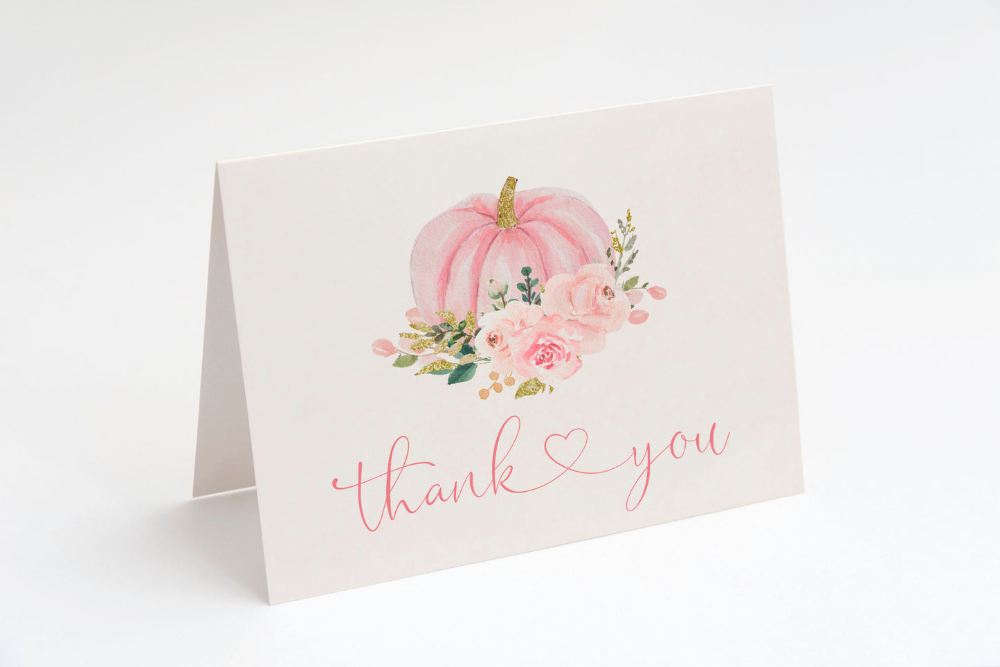 Painted Pumpkin Thank You Card