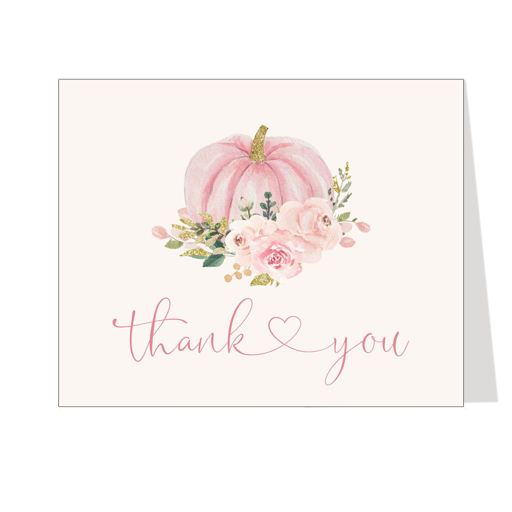 Painted Pumpkin Thank You Card