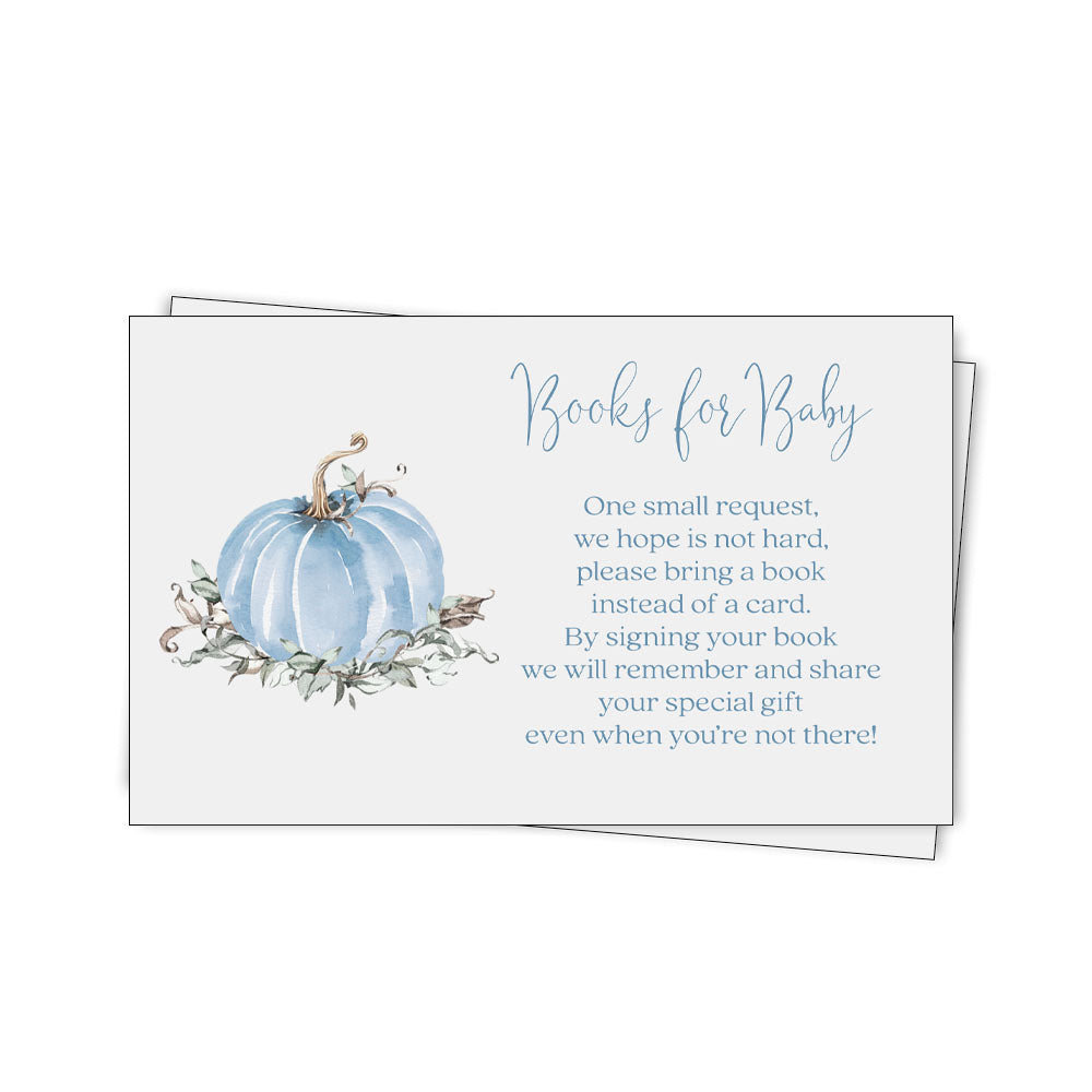 Painted Pumpkin Bring a Book Insert - available in pink and blue