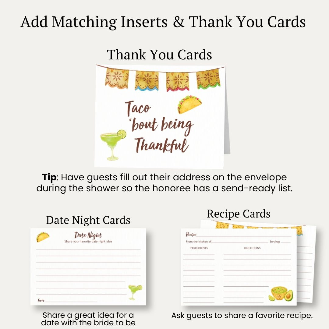 Taco 'Bout Love Bridal Shower Invitation