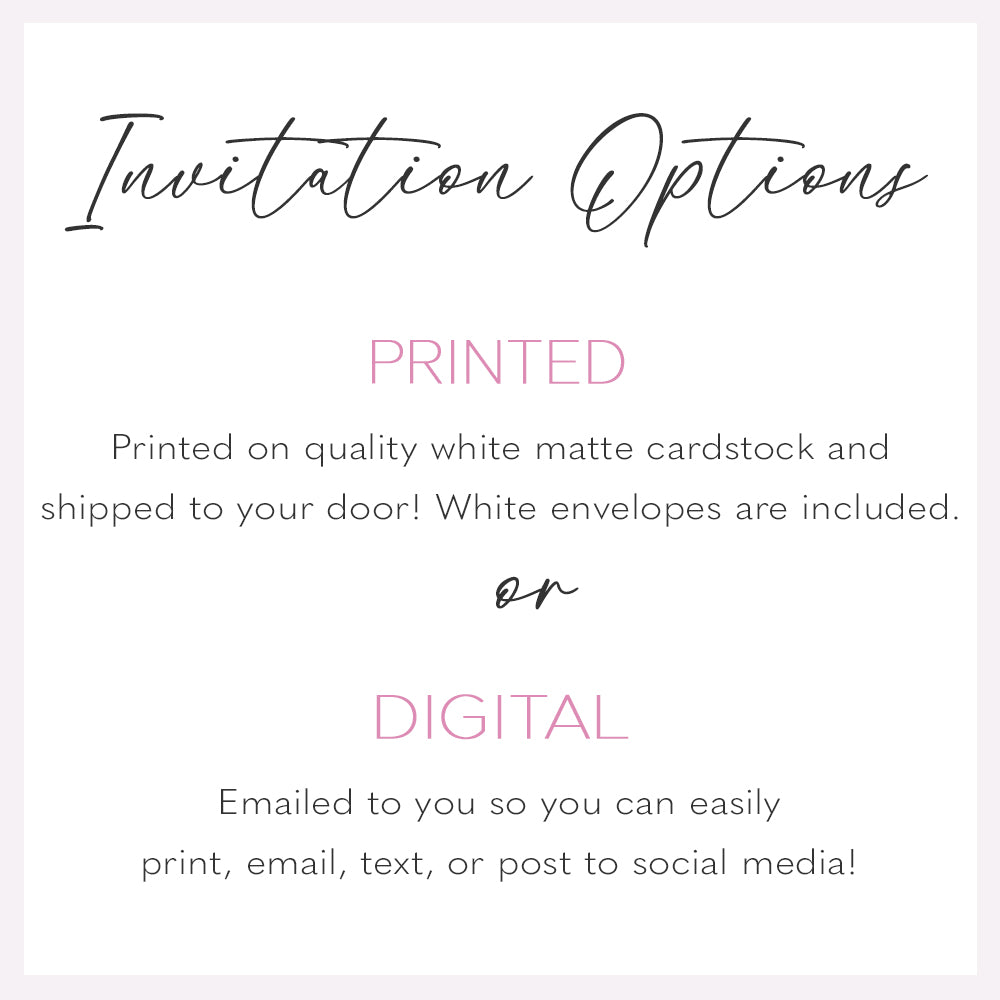 Floral Graduation Invitation