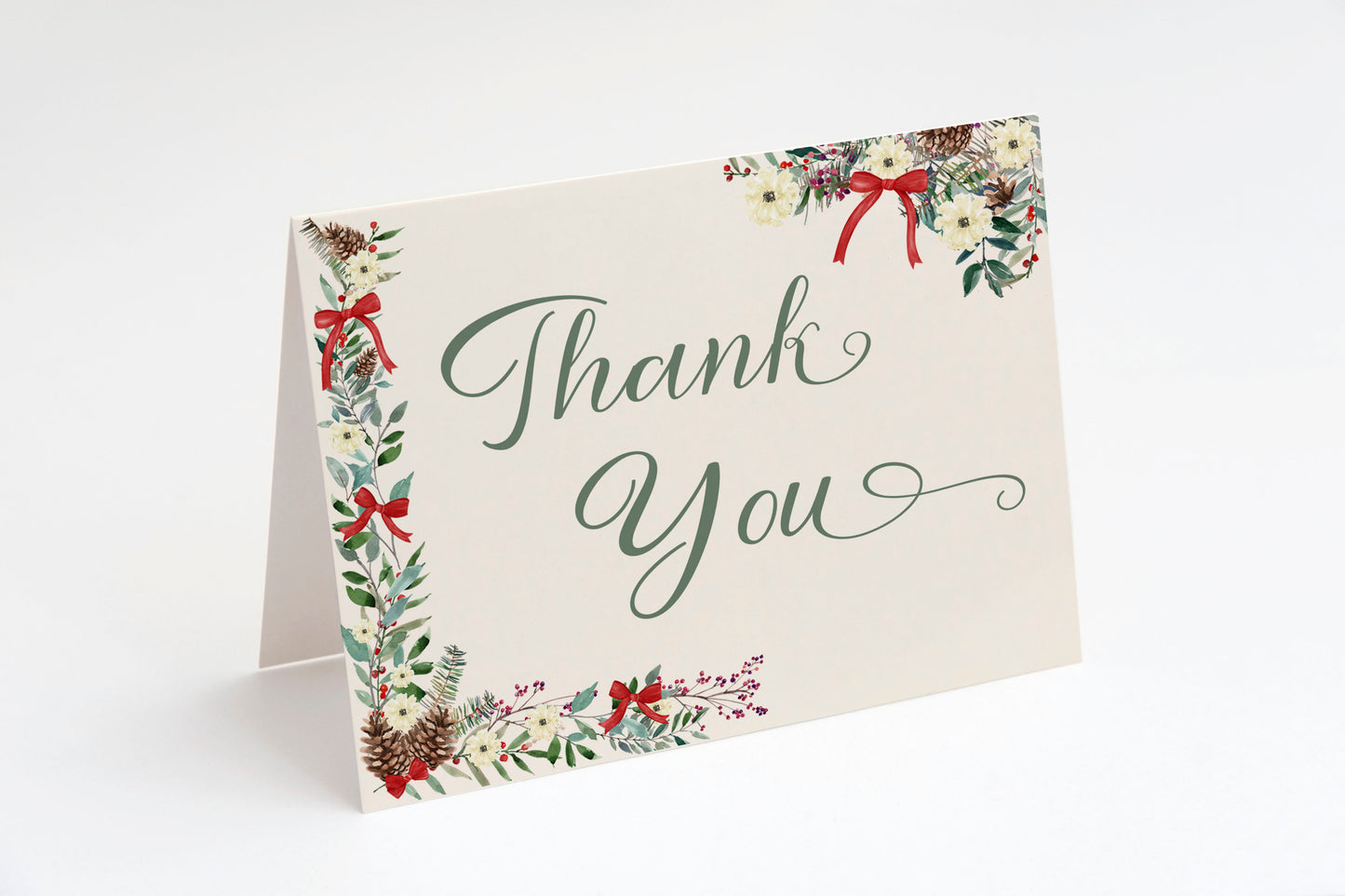 Winter Wonderland Bridal Shower, Thank You Card