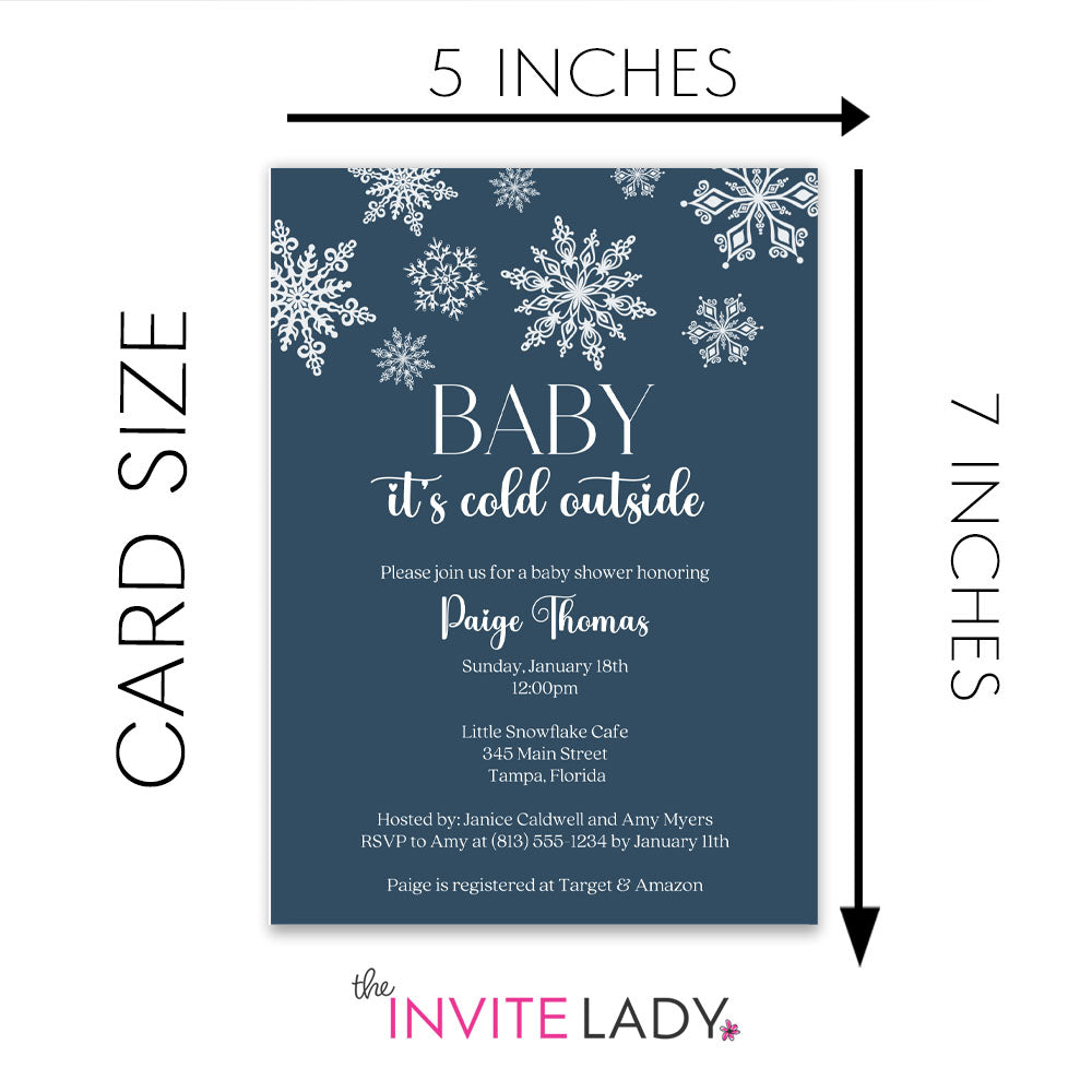Winter Wonderland Baby Shower Invitation