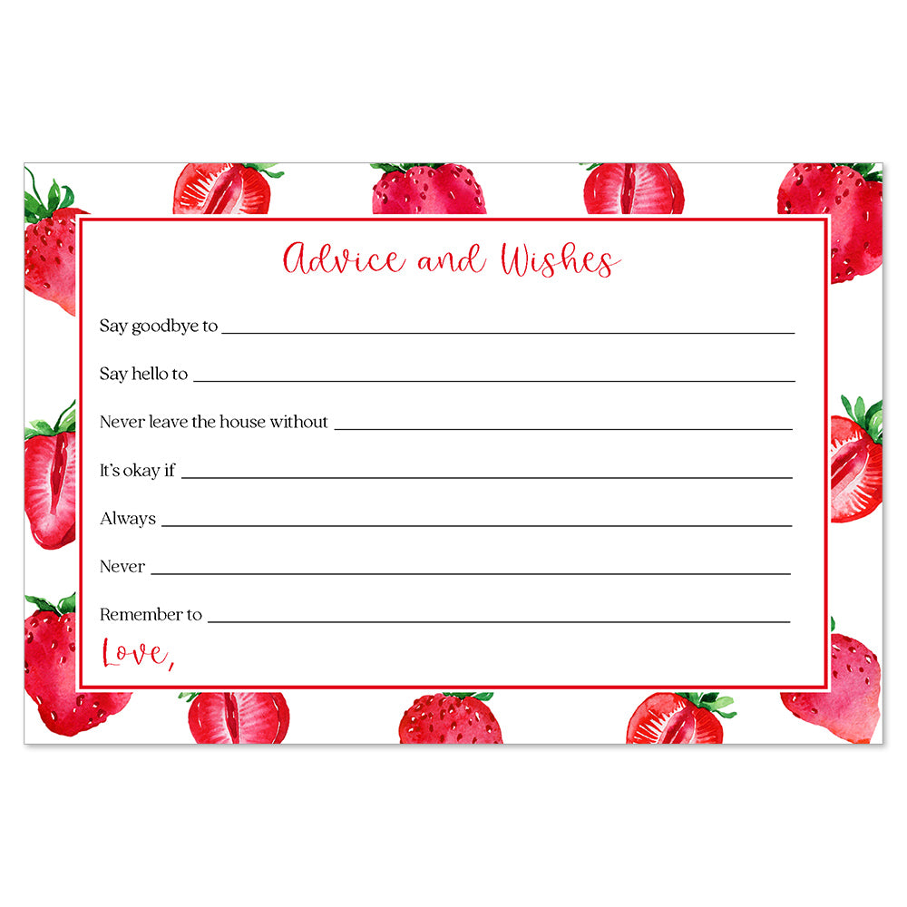 Strawberry Advice, Predictions Card